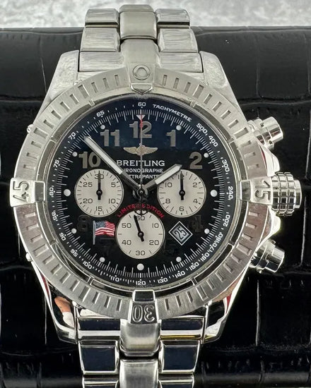 Breitling Avenger Chrono Sixty-Nine L.E. 44MM Quartz Black Dial Steel Bracelet (A69360)