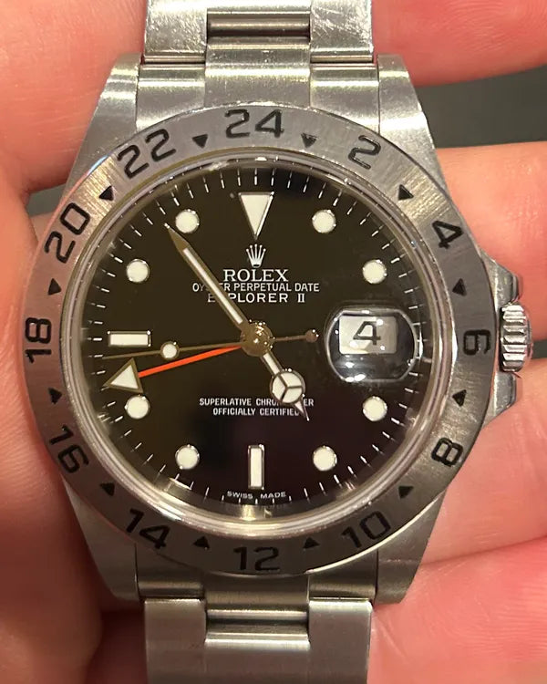 Rolex Explorer II 40MM Black Dial Oyster Bracelet (16570T)