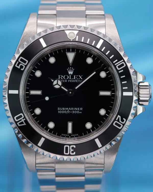 2000 Rolex Submariner No Date 40MM Black Dial Oyster Bracelet (14060)