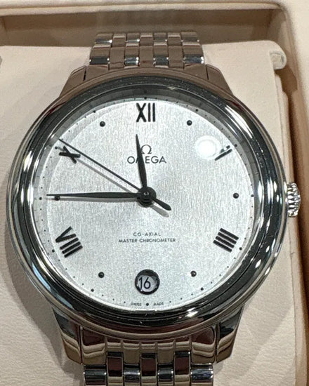 Omega De Ville Prestige 34MM Silver Dial Steel Bracelet (434.10.34.20.02.001)