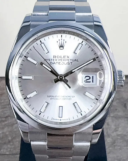 2023 Rolex Datejust 36MM Silver Dial Oyster Bracelet (126200)