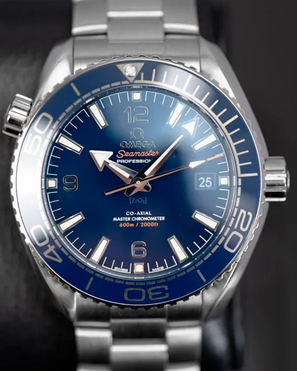 2021 Omega Seamaster Planet Ocean 600M 43.5MM Blue Dial Steel Bracelet (215.30.44.21.03.001)