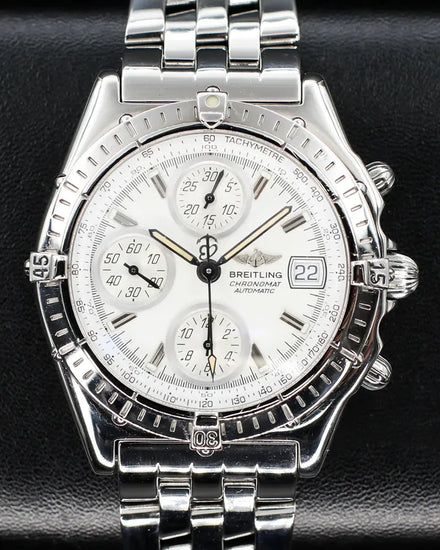 Breitling Chronomat 39MM White Dial Steel Bracelet (A13050.1)