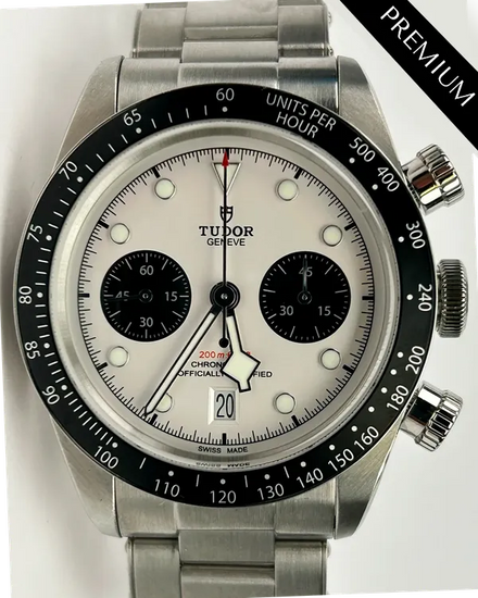 2022 Tudor Black Bay Chrono "Panda" 41MM White Dial Steel Bracelet (79360N)