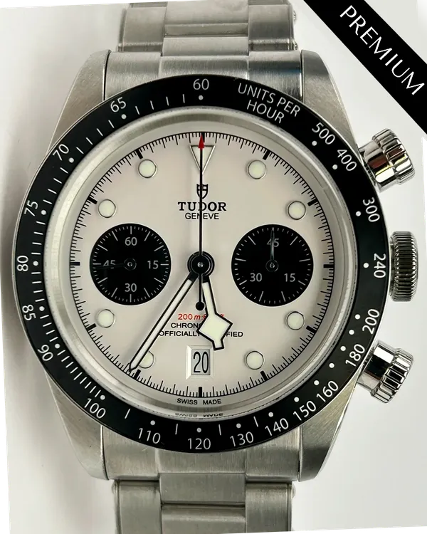 2022 Tudor Black Bay Chrono "Panda" 41MM White Dial Steel Bracelet (79360N)