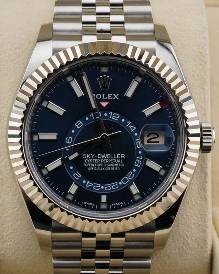 2021 Rolex Sky-Dweller 42MM Blue Dial Jubilee Bracelet (326934)