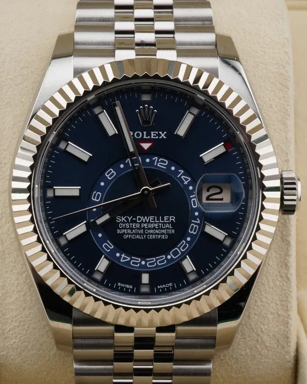 2021 Rolex Sky-Dweller 42MM Blue Dial Jubilee Bracelet (326934)