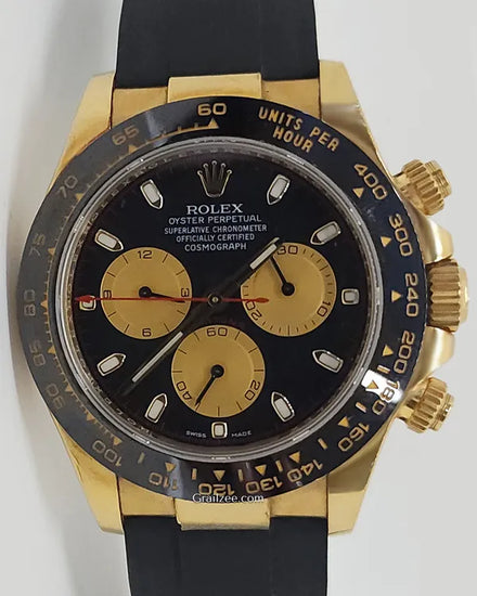 Rolex Cosmograph Daytona 40MM Black Dial Oysterflex Strap (116518LN)