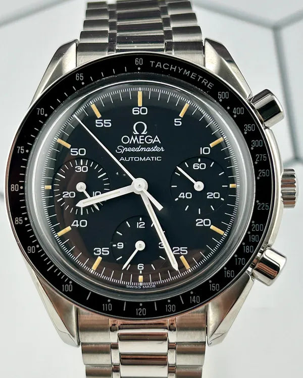Omega Speedmaster Reduced 39MM Black Dial Steel Bracelet (3510.50)