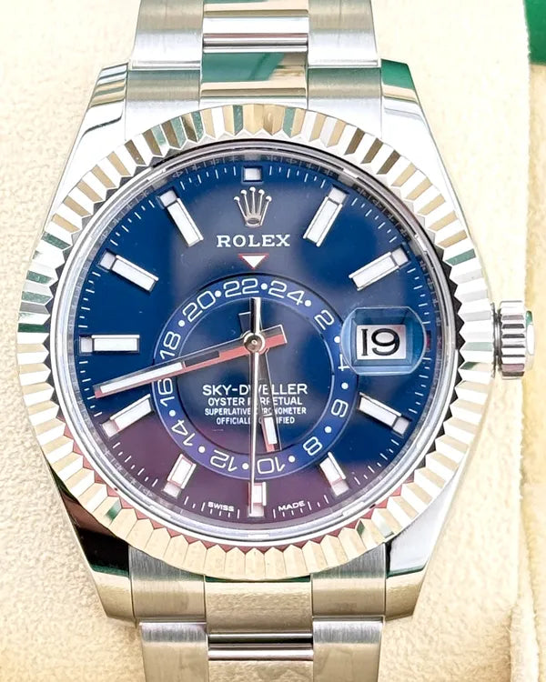2017 Rolex Sky-Dweller 42MM Blue Dial Oyster Bracelet (326934)