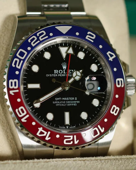 2022 Rolex GMT-Master II "Pepsi" 40MM Black Dial Oyster Bracelet (126710BLRO)