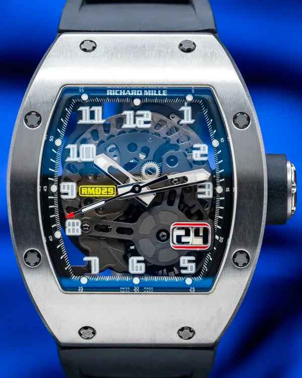 Richard Mille RM 029 48MM Skeleton Dial Rubber Strap (RM029)