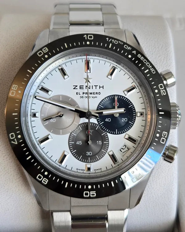 2024 Zenith Chronomaster Sport 41MM White Dial Steel Bracelet (03.3100.3600/69.M3100)
