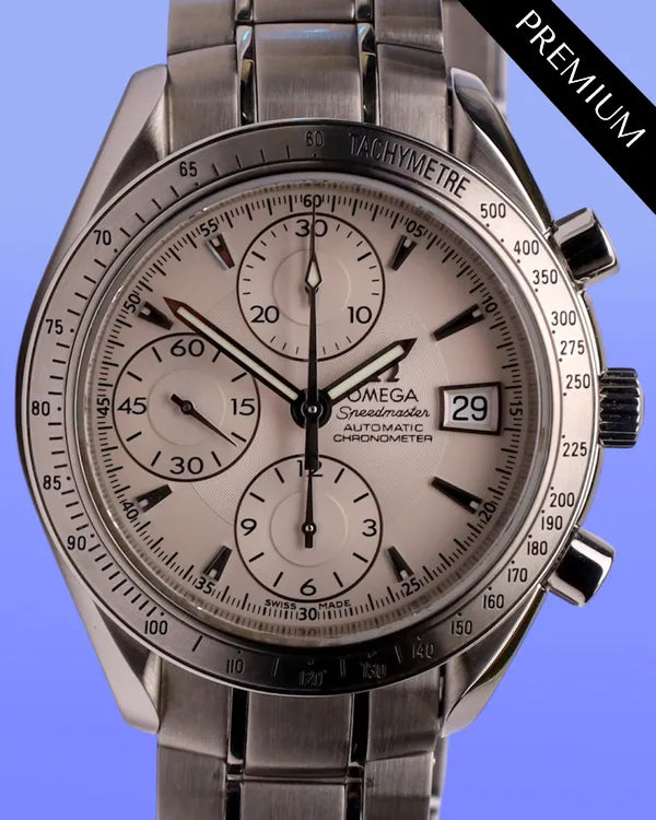 2012 Omega Speedmaster Date 40MM Silver Dial Steel Bracelet (3211.30.00)