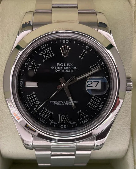 2014 Rolex Datejust II 41MM Black Dial Oyster Bracelet (116300)