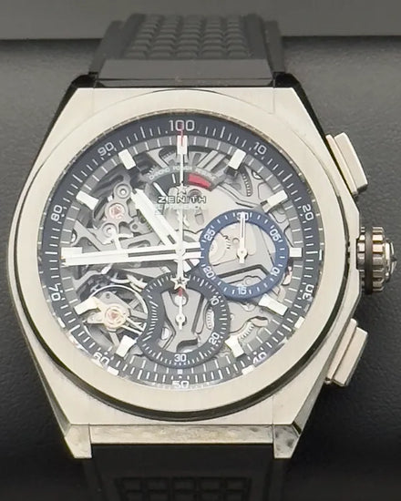 2019 Zenith Defy El Primero 21 44MM Skeleton Dial Rubber Strap (95.9000.9004/78.R782)