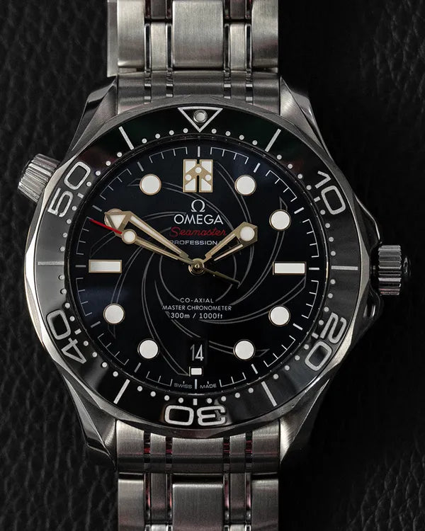 2022 Omega Seamaster Diver 300M "James Bond" L.E. 42MM Black Dial Steel Bracelet (210.22.42.20.01.004)
