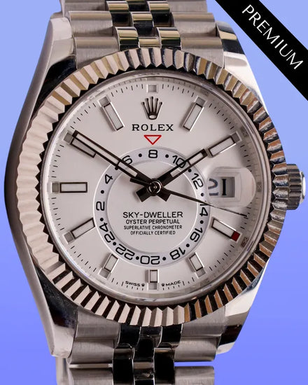 2023 Rolex Sky-Dweller 42MM White Dial Jubilee Bracelet (336934)