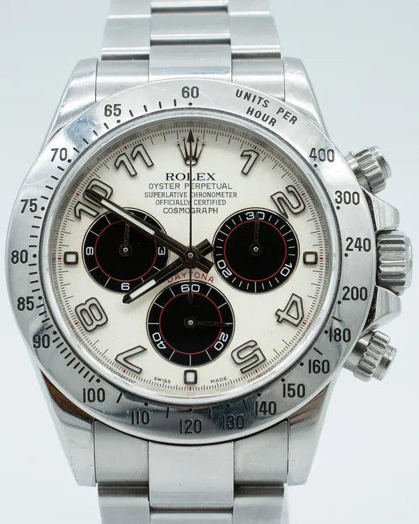 Rolex Cosmograph Daytona 40MM Aftermarket White Dial Steel Bracelet (116520)