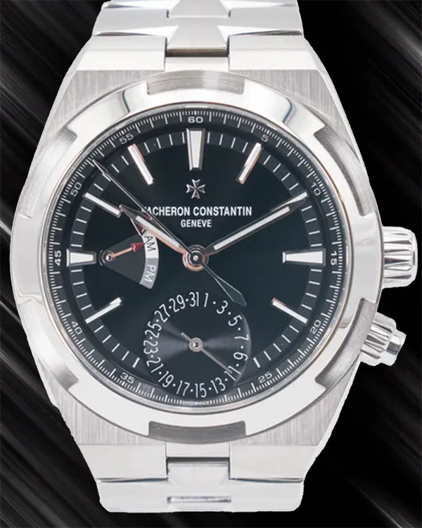 Vacheron Constantin Overseas Dual Time 41MM Black Dial Steel Bracelet (7900V/110A-B546)