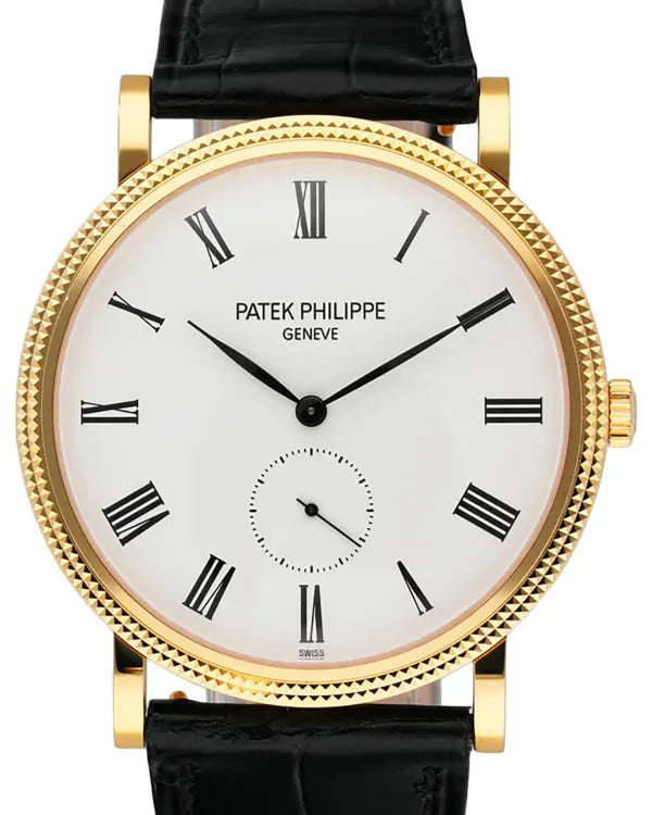 2014 Patek Philippe Calatrava 36MM White Dial Leather Strap (5119J-001)