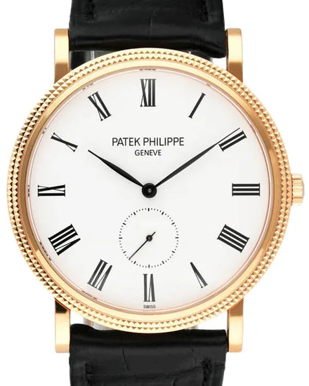 2012 Patek Philippe Calatrava 36MM White Dial Leather Strap (5119R-001)