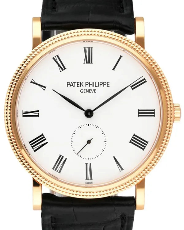 2012 Patek Philippe Calatrava 36MM White Dial Leather Strap (5119R-001)