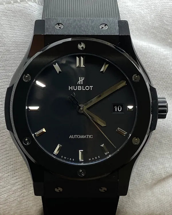 2023 Hublot Classic Fusion "Black Magic" 42MM Black Dial Rubber Strap (542.CM.1171.RX)