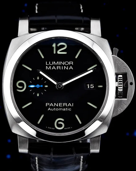 2021 Panerai Luminor Marina 1950 3 Days Automatic 44MM Black Dial Leather Strap (PAM01312)