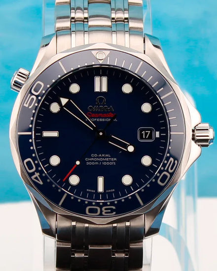 No Reserve - Omega Seamaster Diver 300M 41MM Blue Dial Steel Bracelet (212.30.41.20.03.001)