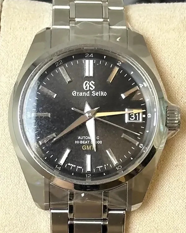2024 Grand Seiko Heritage Hi-Beat 36000 GMT 40MM Black Dial Steel Bracelet (SBGJ265G)