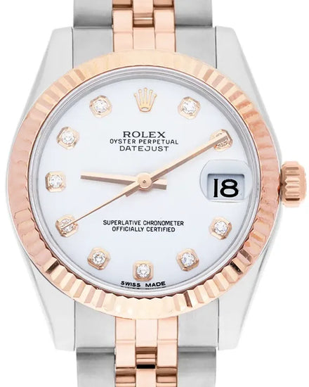 2015 Rolex Datejust 31MM White Dial Two-Tone Jubilee Bracelet (178271)
