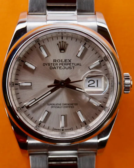 2019 Rolex Datejust 36MM Silver Dial Oyster Bracelet (126200)