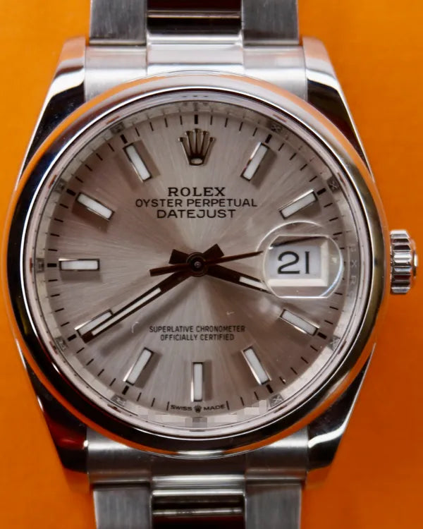2019 Rolex Datejust 36MM Silver Dial Oyster Bracelet (126200)