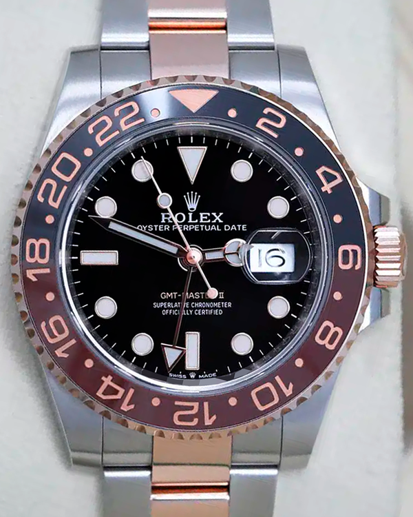 2023 Rolex GMT-Master II "Root Beer" 40MM Black Dial Two-Tone Oyster Bracelet (126711CHNR)