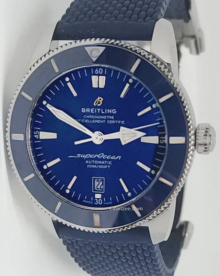 Breitling Superocean Heritage II 46MM Blue Dial Rubber Strap (AB2020)