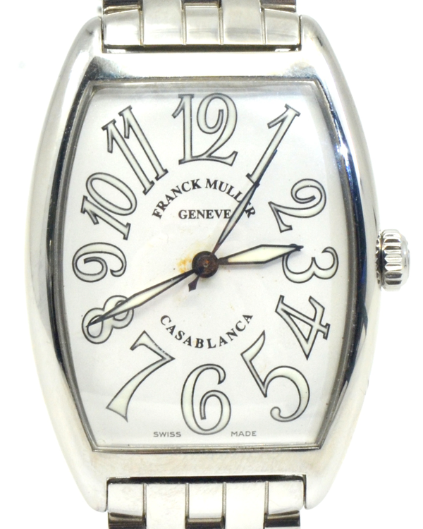Franck Muller Casablanca Sunset 31MM Silver Dial Steel Bracelet (2852)