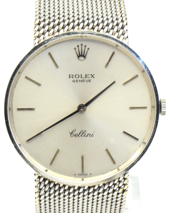 Rolex Cellini 31MM Silver Dial White Gold Bracelet (4088)