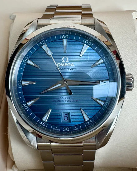 2024 Omega Seamaster Aqua Terra 150M 41MM "Summer" Blue Dial Steel Bracelet (220.10.41.21.03.005)
