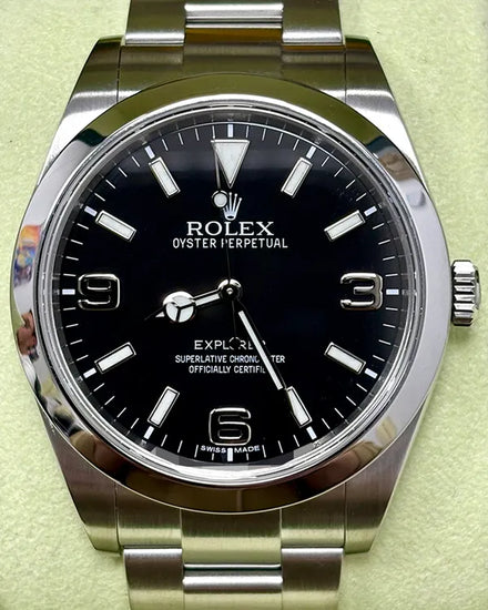 2014 Rolex Explorer 39MM Black Dial Oyster Bracelet (214270)
