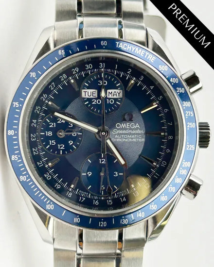 Omega Speedmaster Day-Date 40MM Blue Dial Steel Bracelet (3222.80.00)