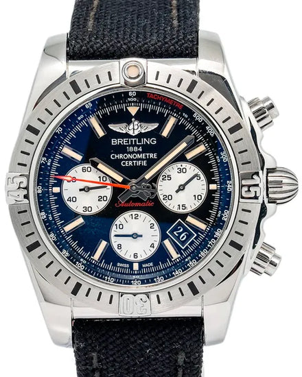 Breitling Chronomat Airborne "30th Anniversary" 44MM Blue Dial Textile Strap (AB0115)