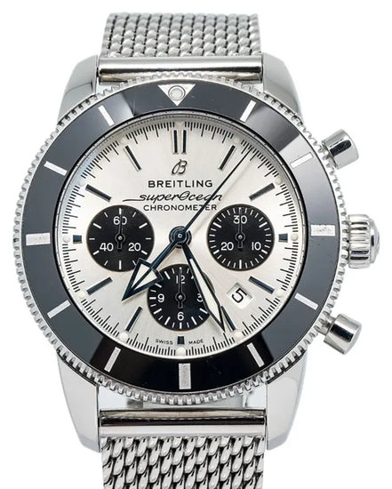 Breitling Superocean Heritage "Panda" 44MM Silver Dial Steel Bracelet (AB0162)