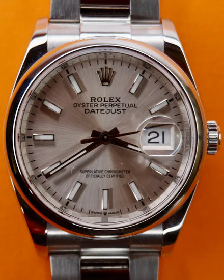2019 Rolex Datejust 36MM Silver Dial Oyster Bracelet (126200)