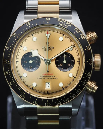 Tudor Black Bay Chrono S&G 41MM Champagne Dial Two-Tone Bracelet (79363N)