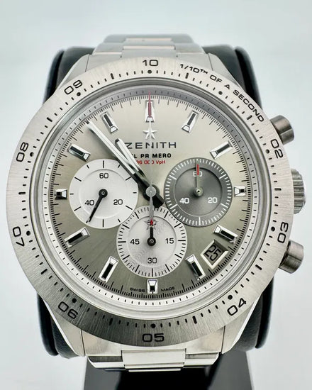 No Reserve - 2025 Zenith Chronomaster Sport 41MM Silver Dial Titanium Bracelet (95.3100.3600/39.M3100)
