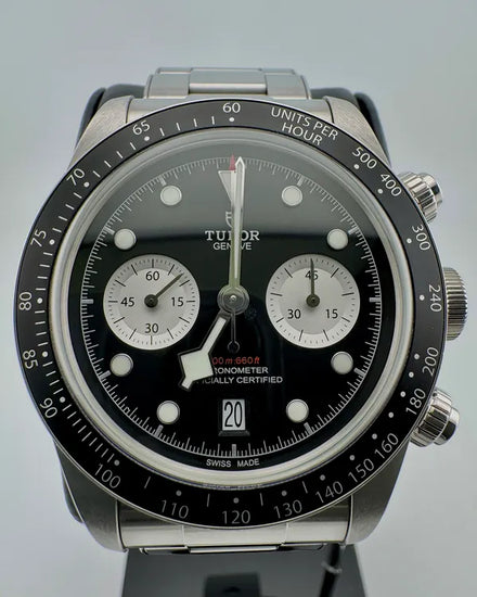 No Reserve - 2022 Tudor Black Bay Chrono 41MM Black Dial Steel Bracelet (79360N)