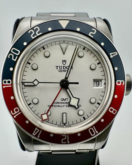 No Reserve - 2023 Tudor Black Bay GMT "Pepsi" 41MM White Dial Steel Bracelet (79830RB)