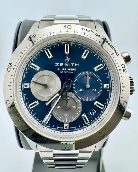 No Reserve - 2025 Zenith Chronomaster Sport 41MM Blue Dial Steel Bracelet (03.3114.3600/51.M3100)