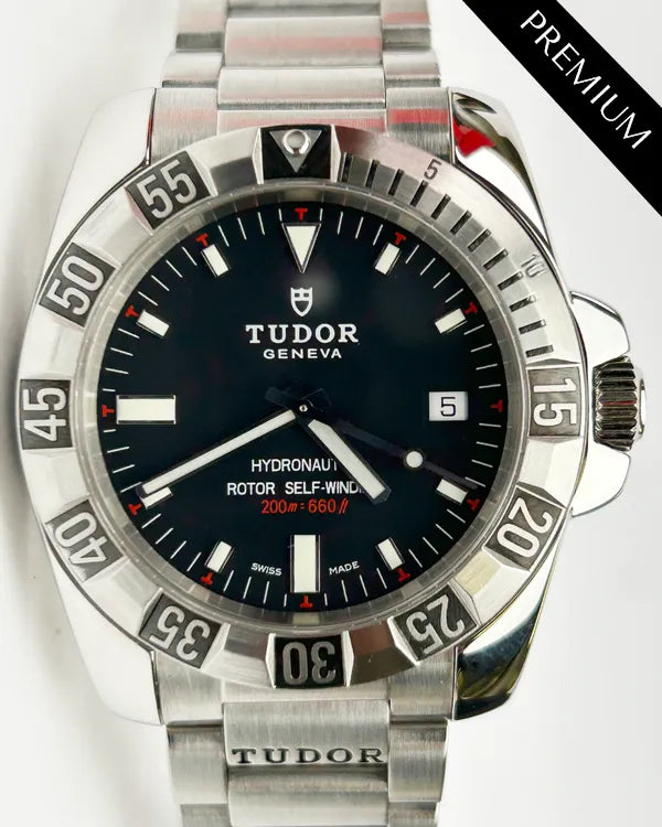 No Reserve - 2015 Tudor Hydronaut II 40MM Black Dial Steel Bracelet (20040)